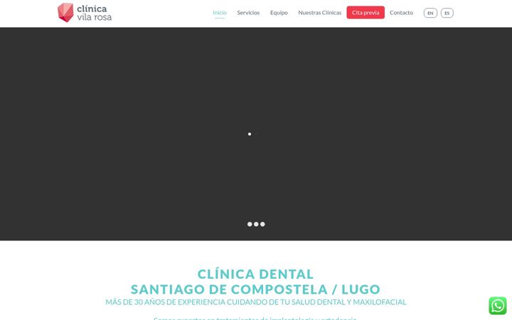 Screenshot of clinicavilarosa.es