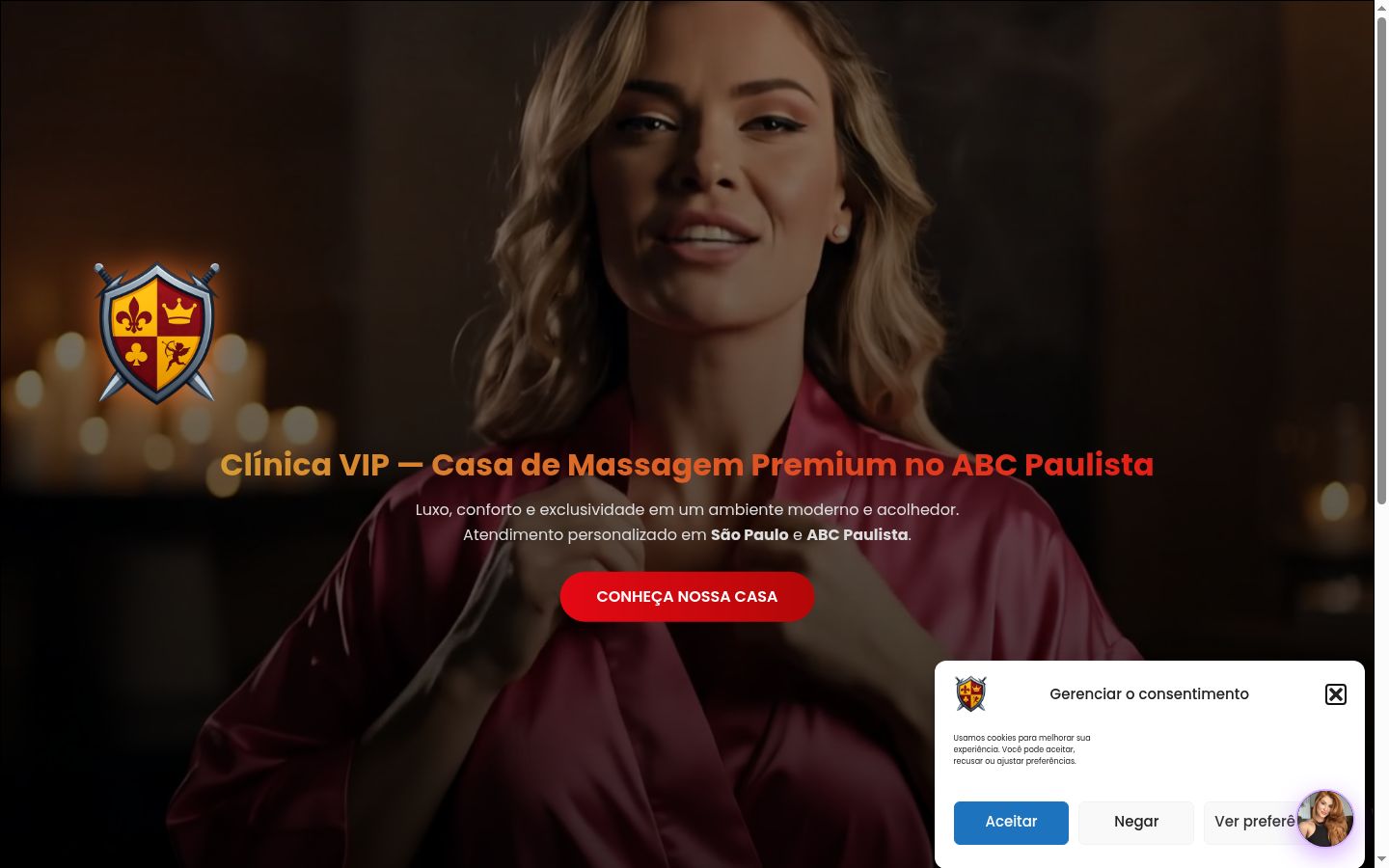 Capture d'écran de la bannière de consentement affichée avant toute interaction