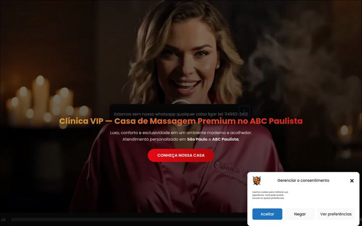 Skärmbild av clinicavip.com.br