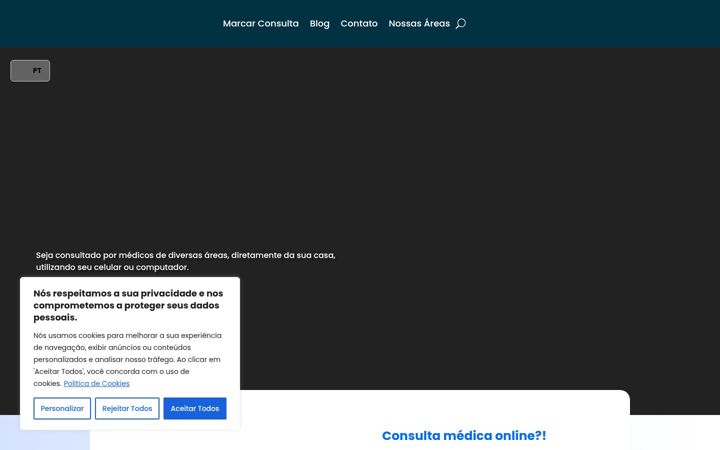 Screenshot of clinicavirtualcare.com