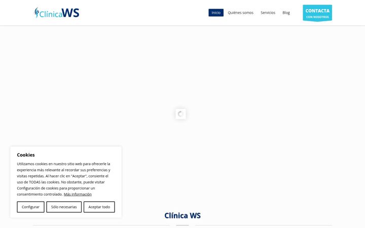 Screenshot of clinicaws.com