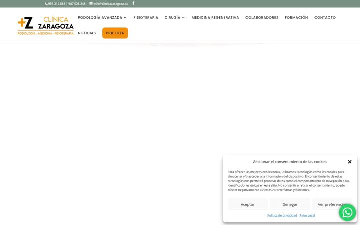 Screenshot of clinicazaragoza.es