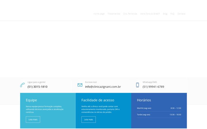Posnetek zaslona clinicazignani.com.br
