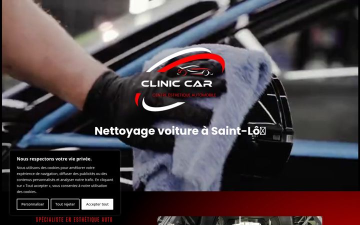 Capture d'écran de cliniccar-nettoyage.fr