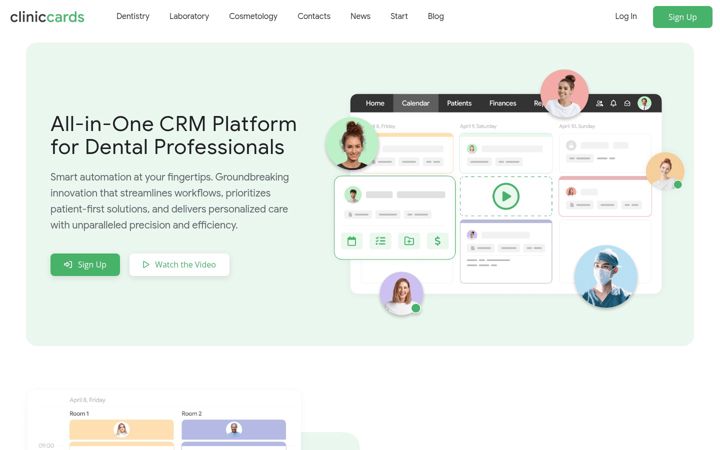 Screenshot of cliniccards.com