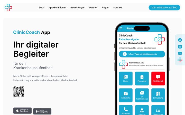 Screenshot of cliniccoach.de