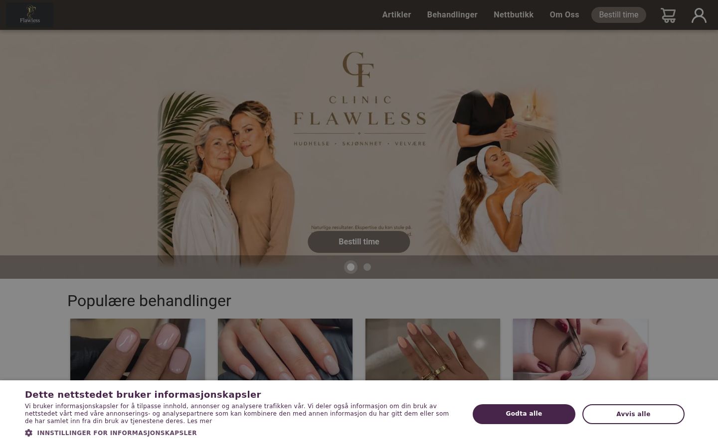 Capture d'écran de la bannière de consentement affichée avant toute interaction