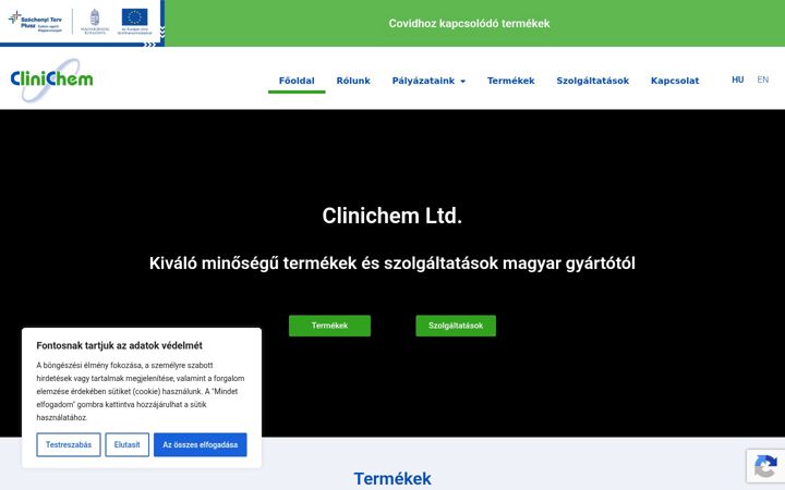 Screenshot του clinichem.hu