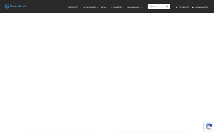 Screenshot of clinicianrevision.com