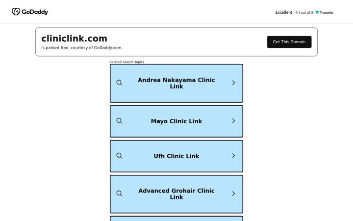 Screenshot of cliniclink.com