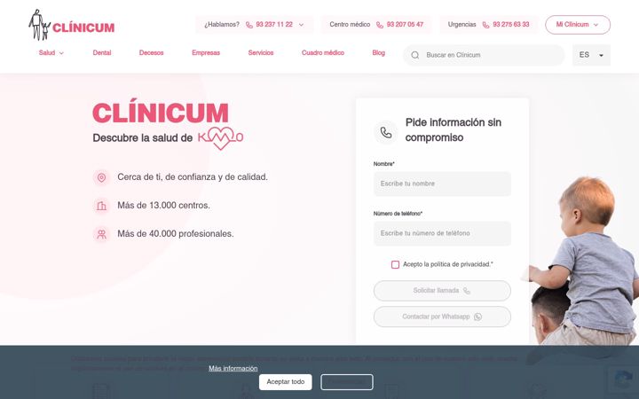 Screenshot of clinicum.es