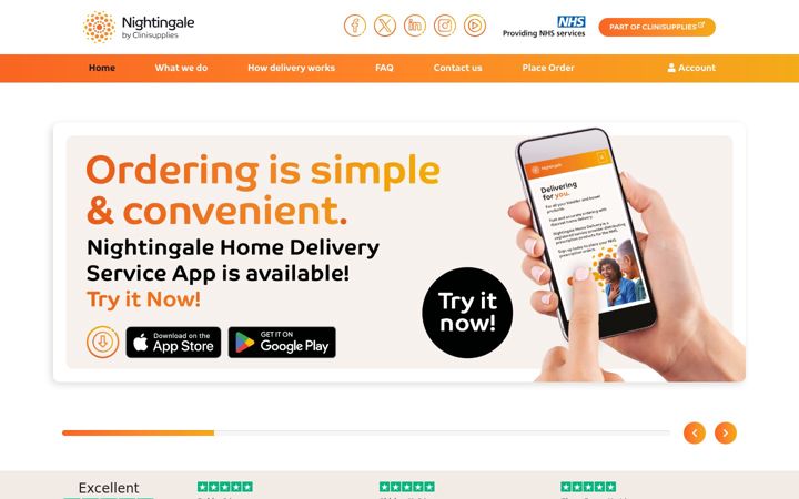 Zrzut ekranu clinidirect.co.uk