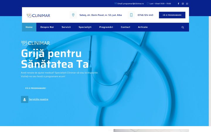 Zrzut ekranu clinimar.ro