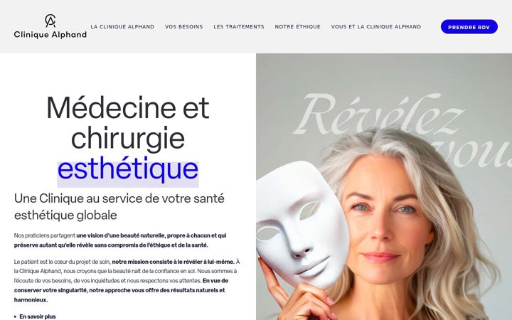 Screenshot of clinique-alphand.com