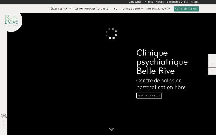 Capture d'écran de clinique-bellerive.fr