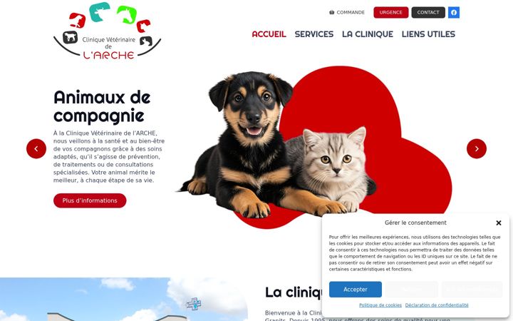 Capture d'écran de clinique-de-larche.fr