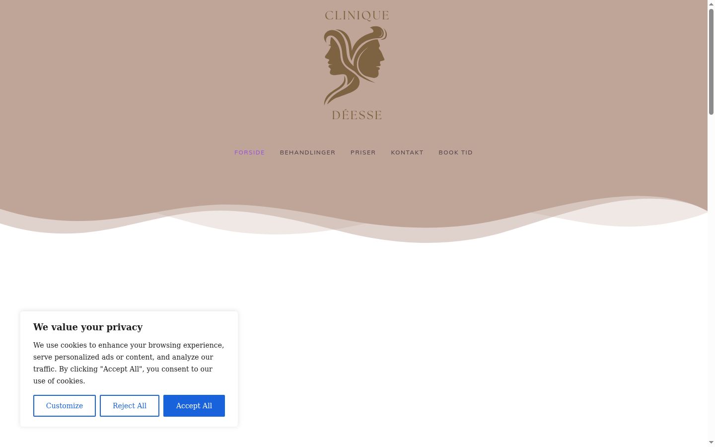 Screenshot tal-banner tal-kunsens muri qabel kwalunkwe interazzjoni