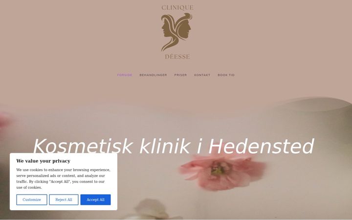 Screenshot of clinique-deesse.dk