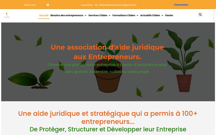 Capture d'écran de clinique-entrepreneurs.fr