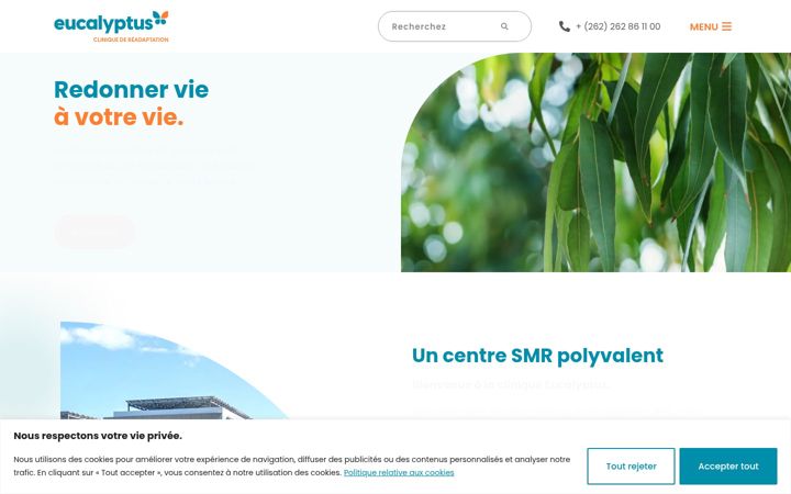 Screenshot of clinique-eucalyptus.com