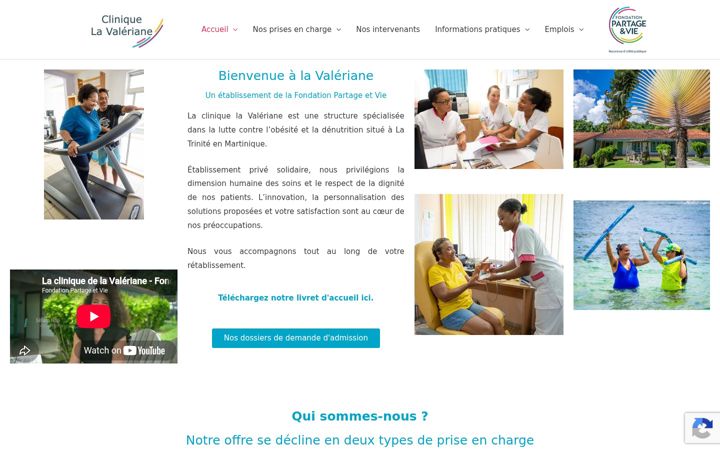 Capture d'écran de clinique-la-valeriane.org