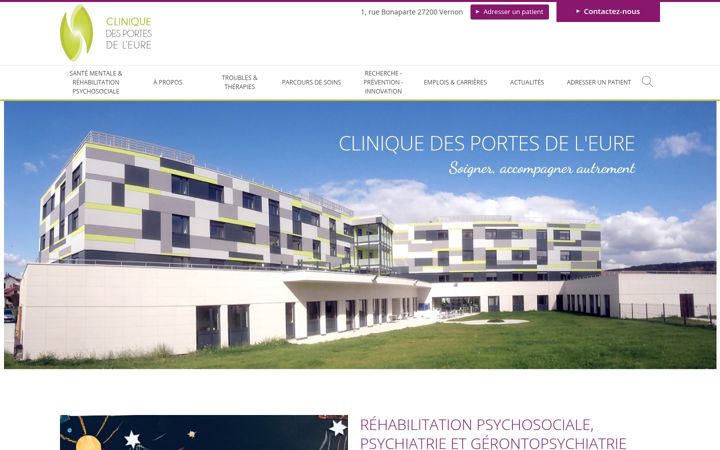 Skjámynd af clinique-portes-eure.com
