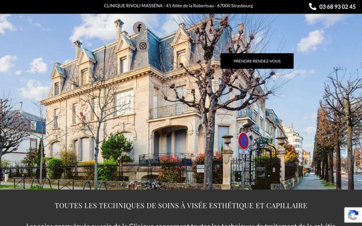 Screenshot of clinique-rivoli-massena.com