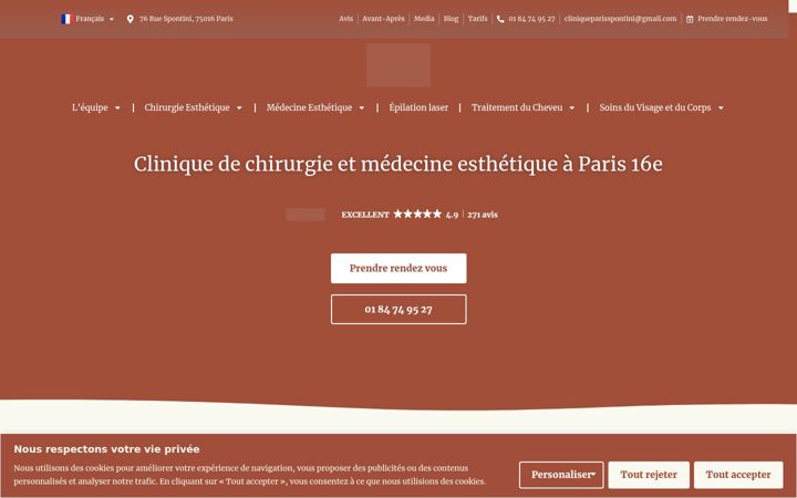 Capture d'écran de clinique-spontini.fr