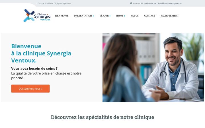 Screenshot of clinique-synergia.com