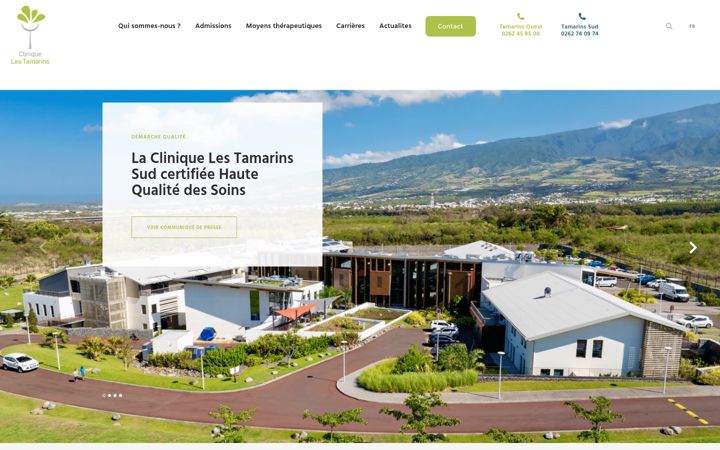 Screenshot of clinique-tamarins.com