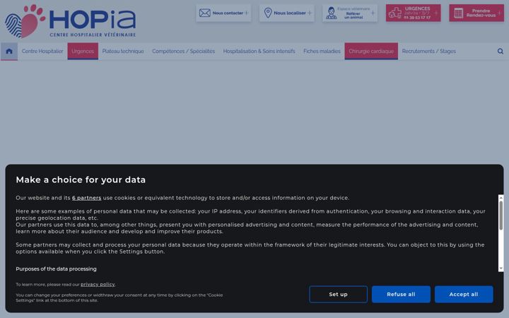 Screenshot of clinique-veterinaire-hopia.com