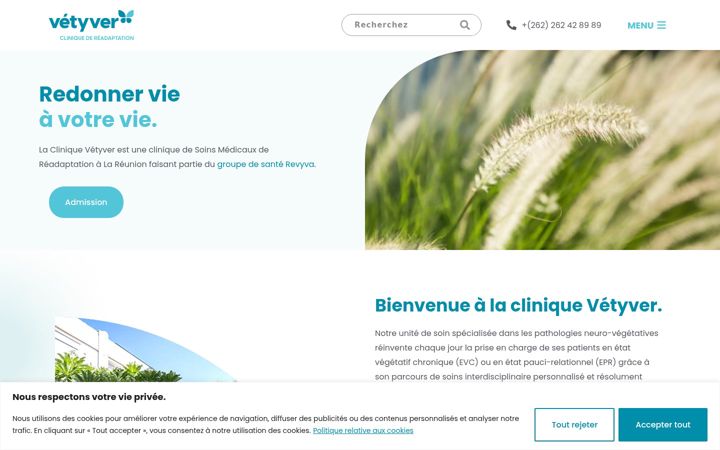 Screenshot of clinique-vetyver.com