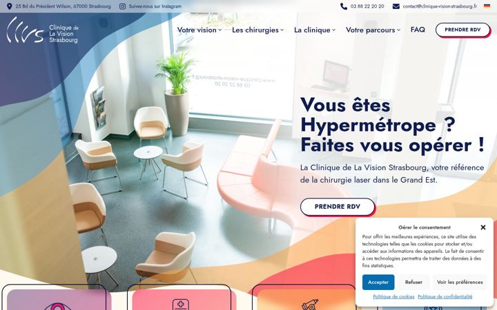 Capture d'écran de clinique-vision-strasbourg.fr