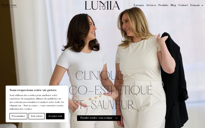 Screenshot of cliniqueaar.com
