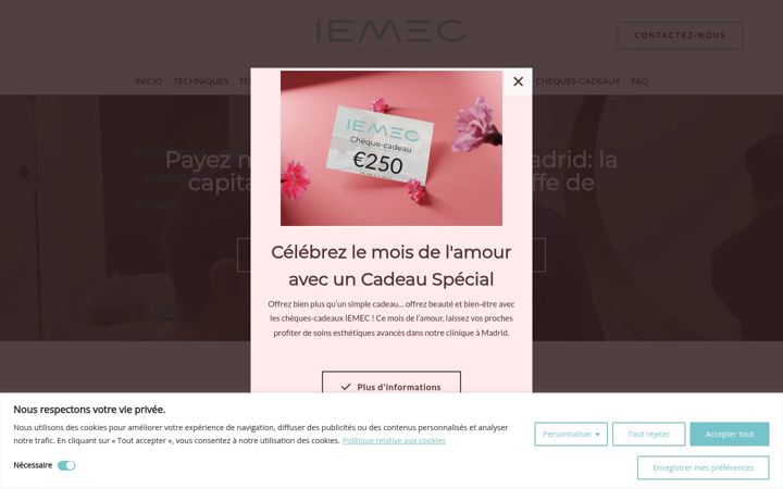 Screenshot of cliniquecapillaire-iemec.es