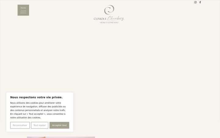 Screenshot of cliniquechambery.com