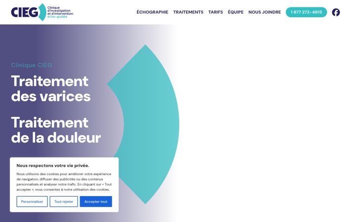Screenshot of cliniquecieg.com