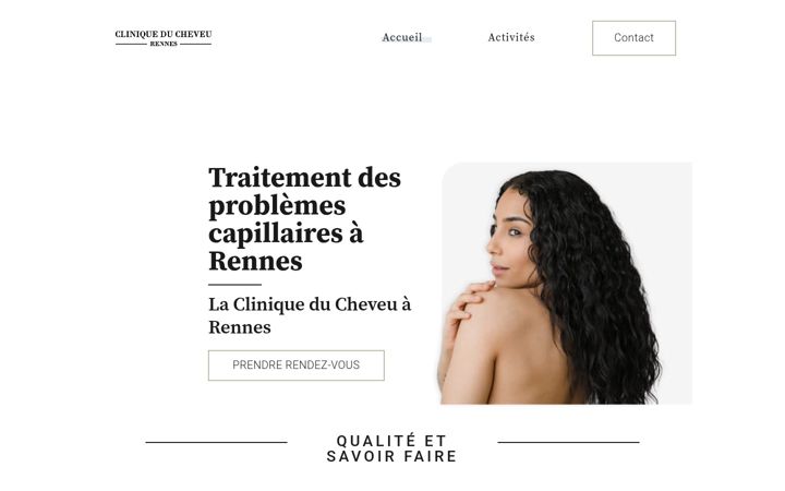 Screenshot of cliniqueducheveu.com