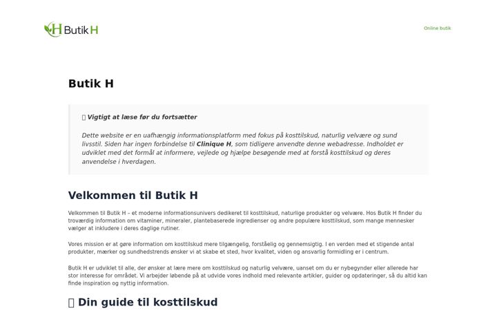 Skjermbilde av cliniqueh.dk