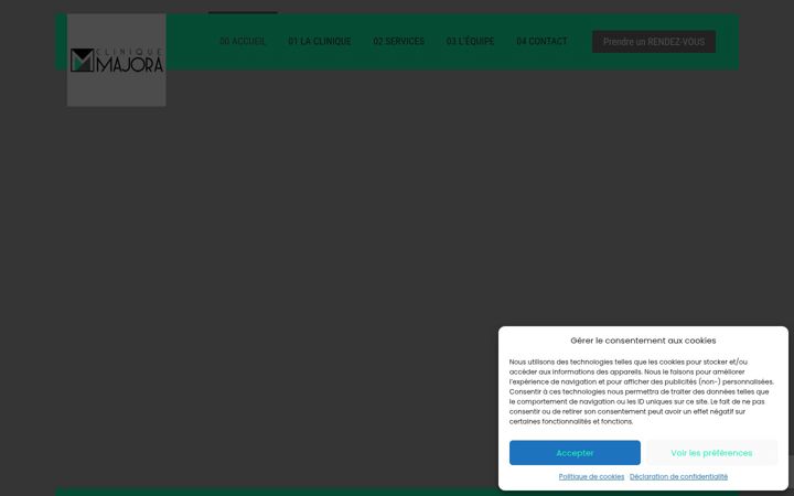 Screenshot of cliniquemajora.com