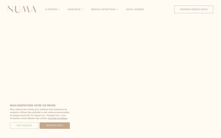 Screenshot of cliniquenuma.com