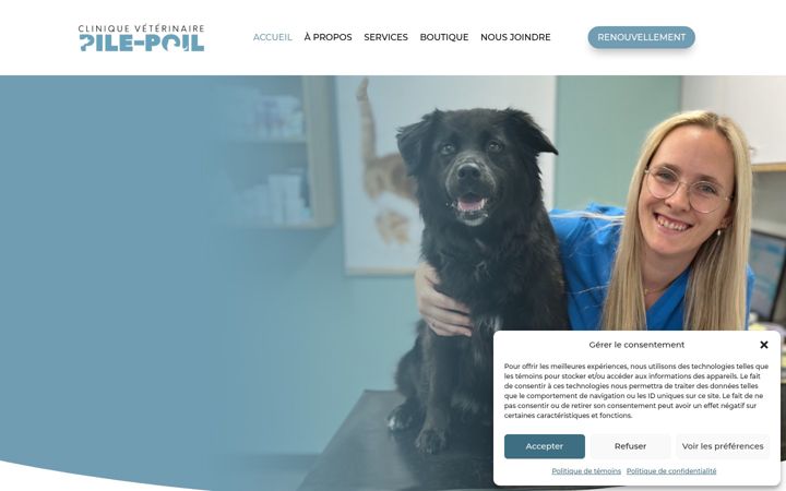 Screenshot of cliniquepilepoil.com