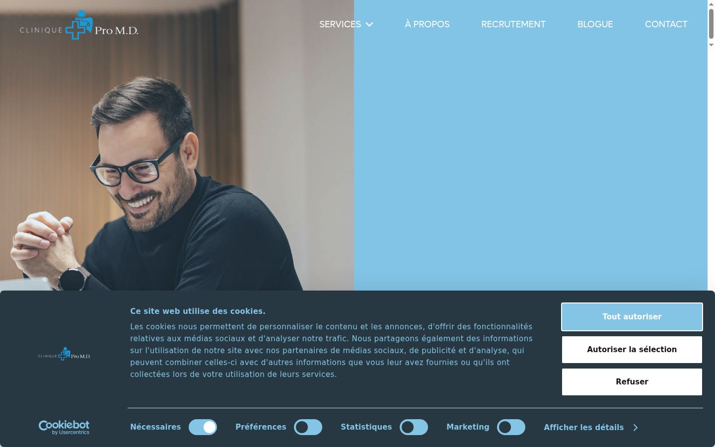 Screenshot tal-banner tal-kunsens muri qabel kwalunkwe interazzjoni