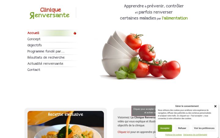 Screenshot of cliniquerenversante.com