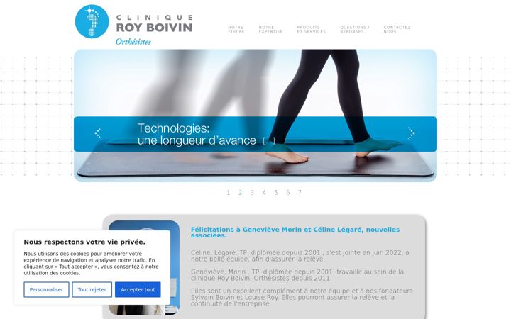 Screenshot of cliniqueroyboivin.com