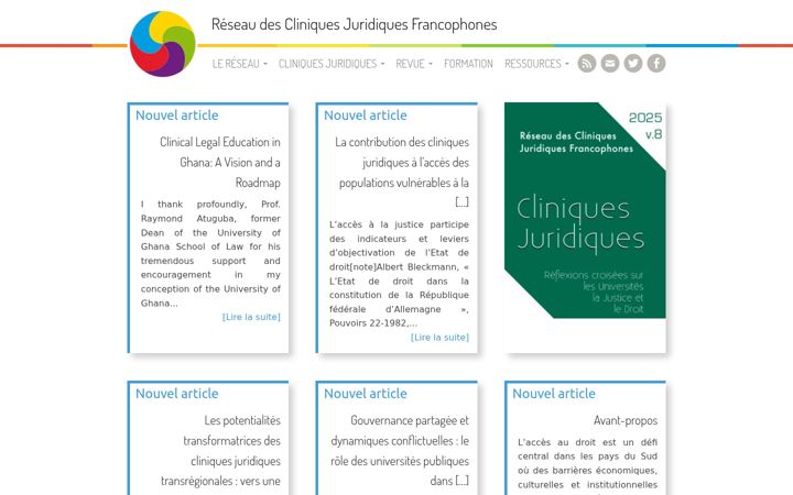Capture d'écran de cliniques-juridiques.org