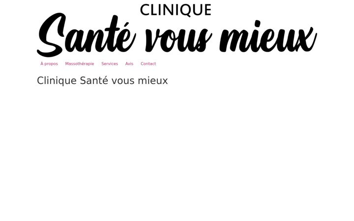 Screenshot of cliniquesantevousmieux.com