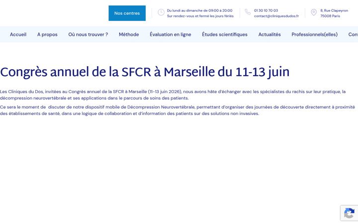 Screenshot van cliniquesdudos.fr