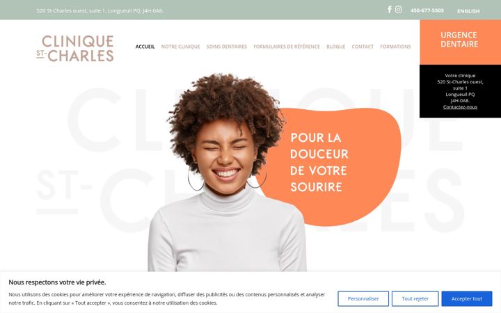 Screenshot of cliniquestcharles.com