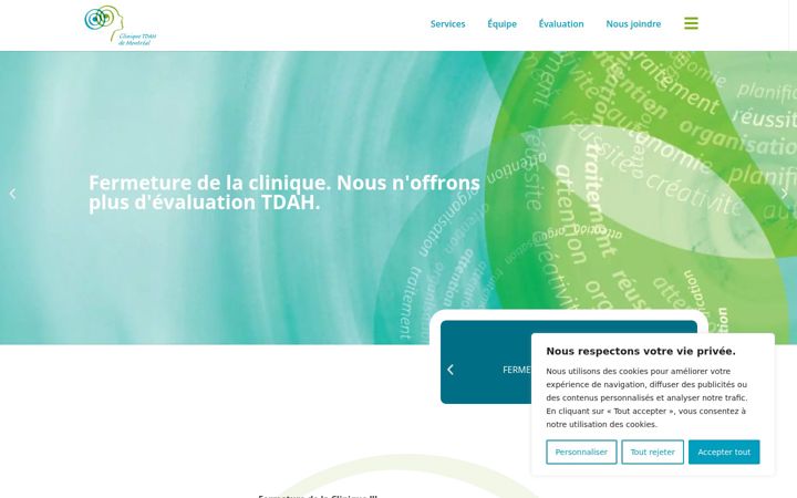 Screenshot of cliniquetdah.com